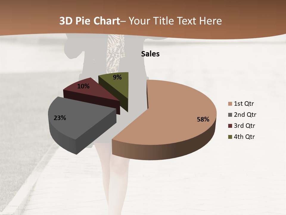 Lady Person Thoughtful PowerPoint Template