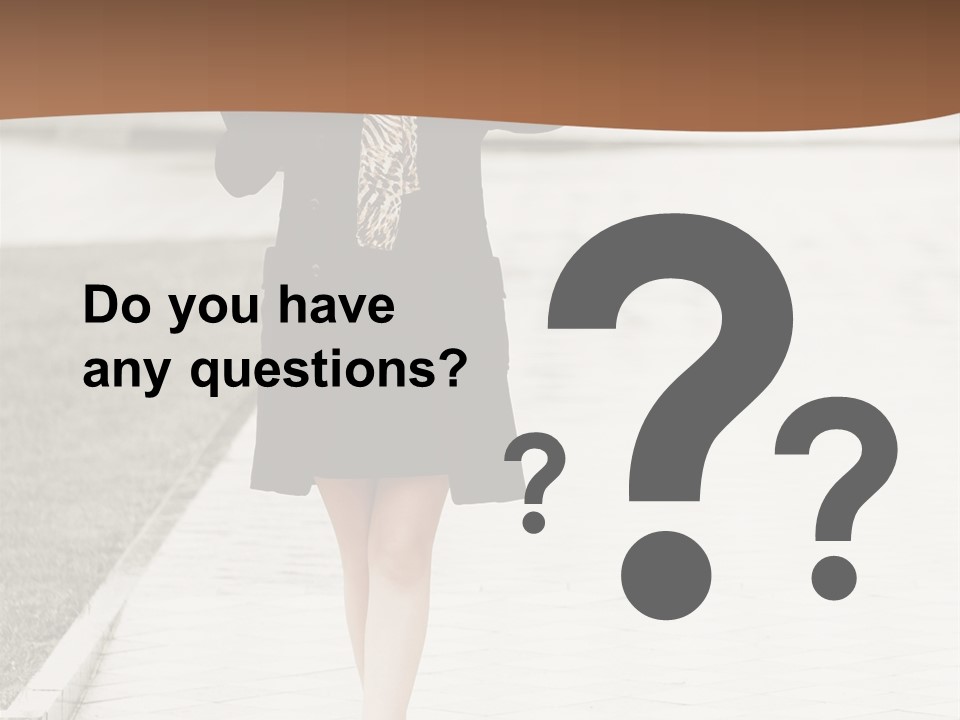 Lady Person Thoughtful PowerPoint Template