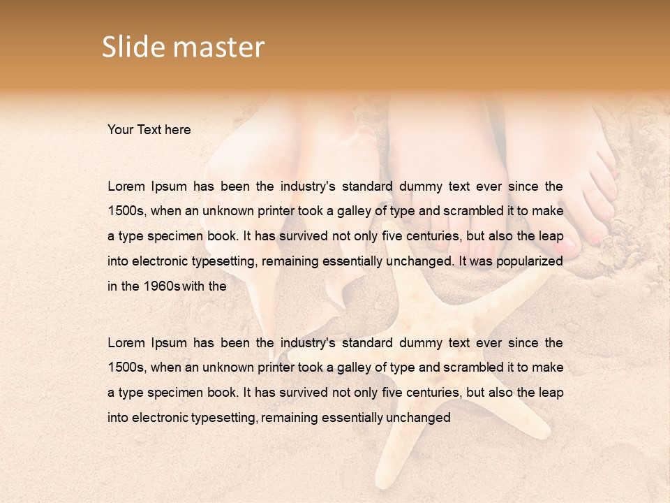 Body Summer Shell PowerPoint Template