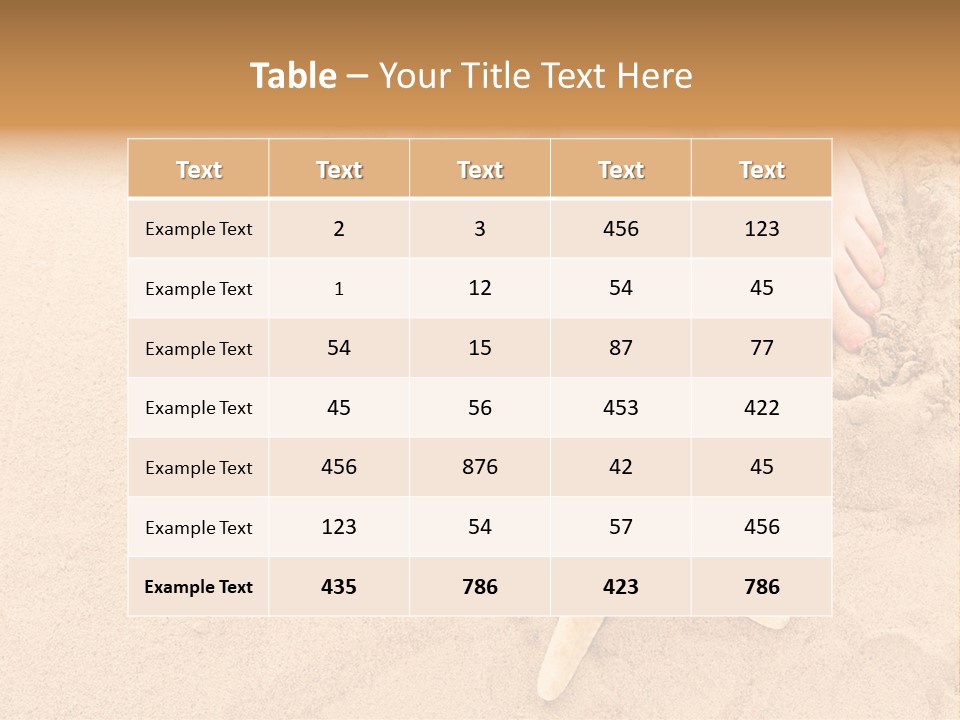 Body Summer Shell PowerPoint Template