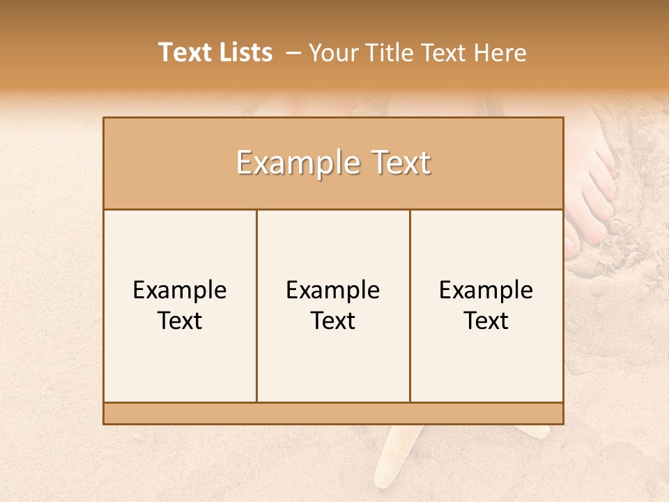 Body Summer Shell PowerPoint Template