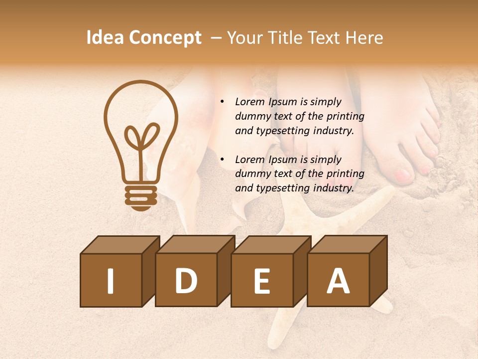 Body Summer Shell PowerPoint Template