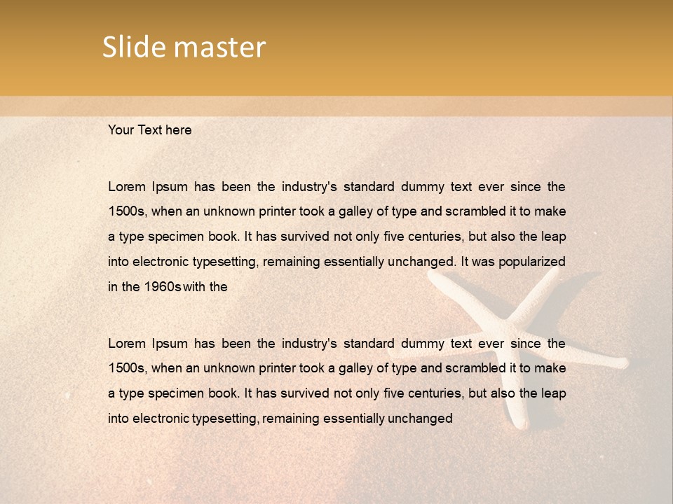 Vacation Coast Animal PowerPoint Template