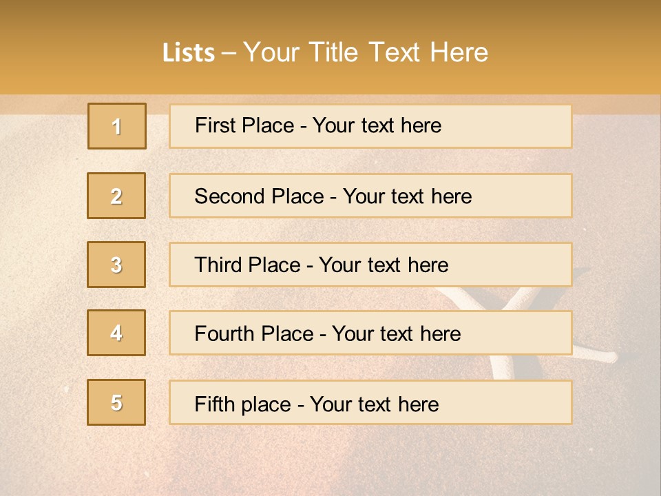 Vacation Coast Animal PowerPoint Template