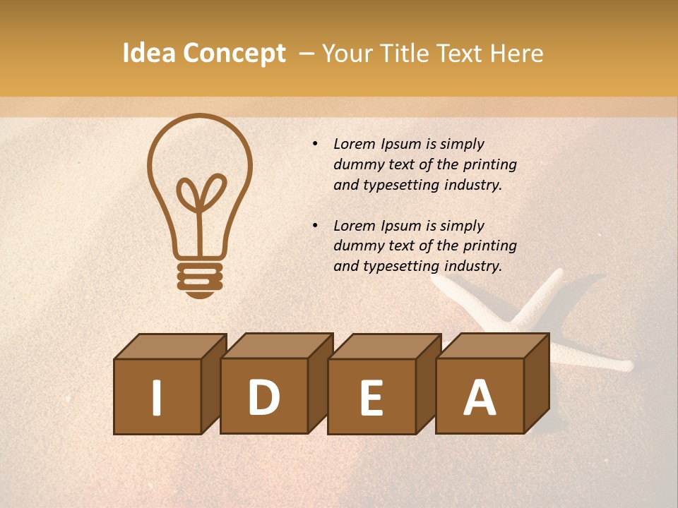 Vacation Coast Animal PowerPoint Template