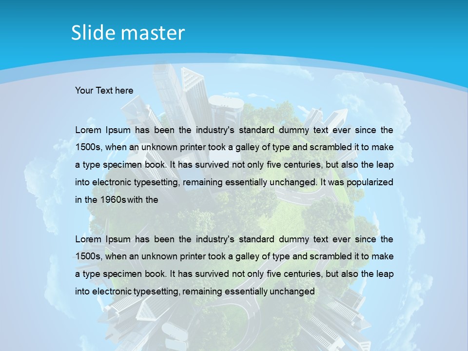 Cityscape Nature Ecology PowerPoint Template