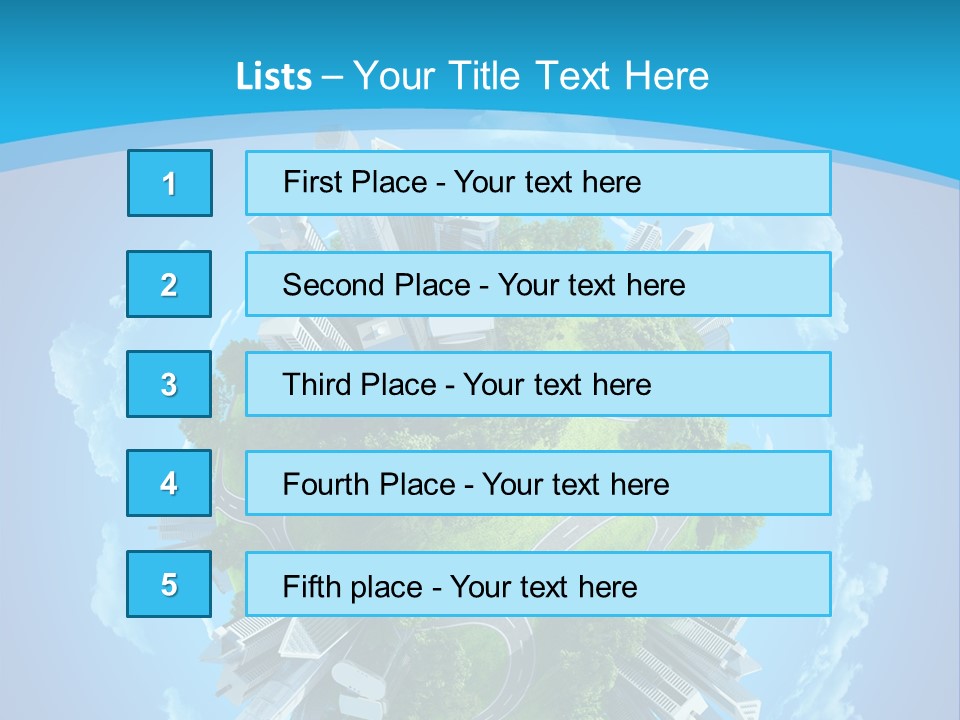 Cityscape Nature Ecology PowerPoint Template