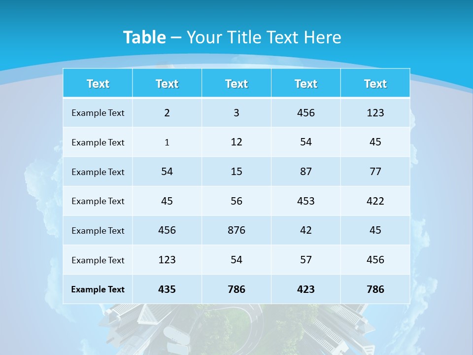 Cityscape Nature Ecology PowerPoint Template