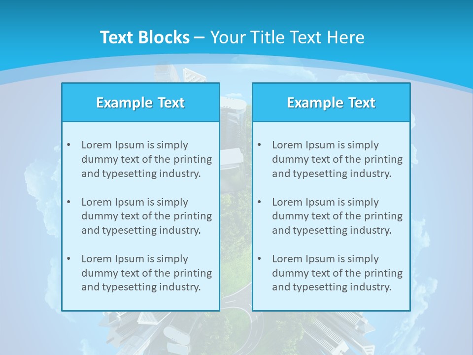 Cityscape Nature Ecology PowerPoint Template