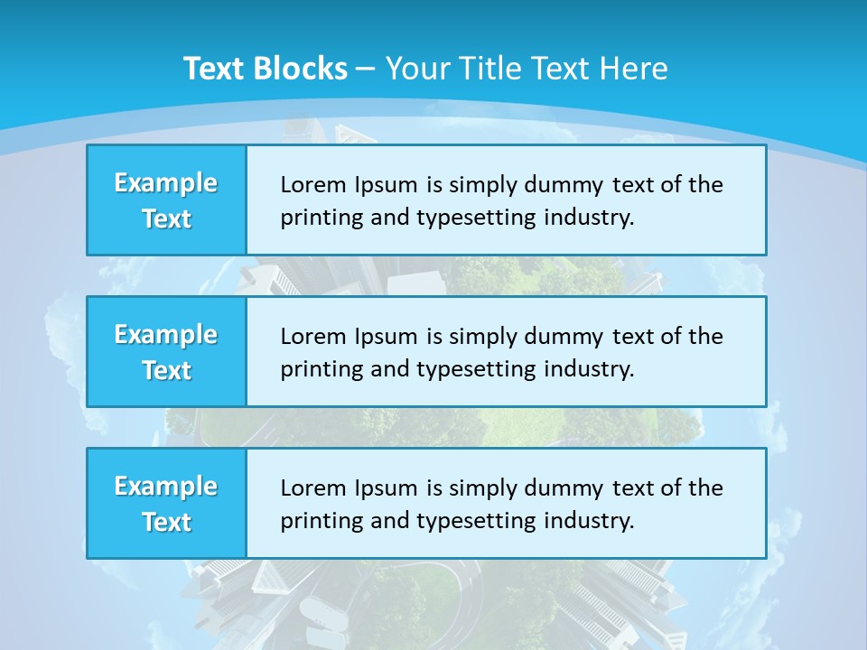 Cityscape Nature Ecology PowerPoint Template