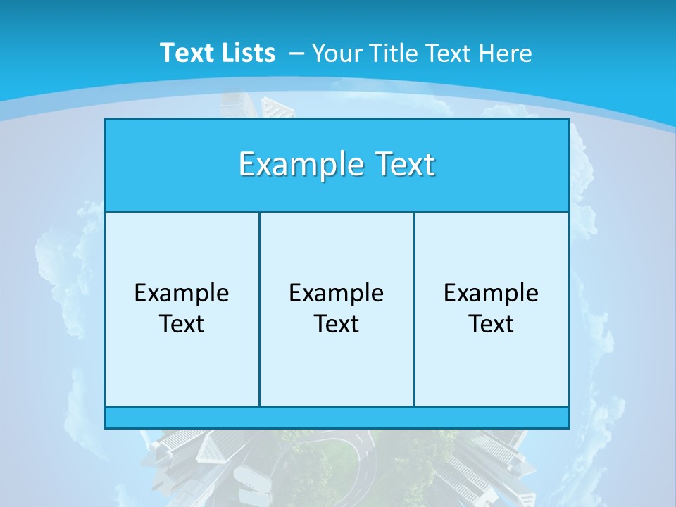 Cityscape Nature Ecology PowerPoint Template