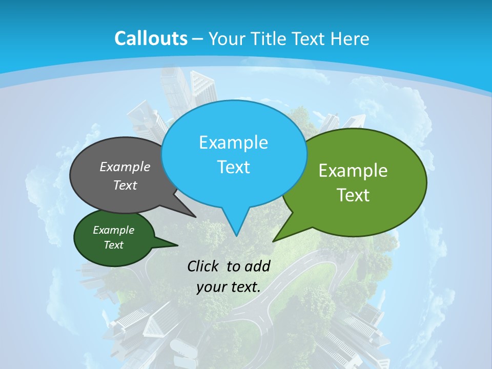 Cityscape Nature Ecology PowerPoint Template