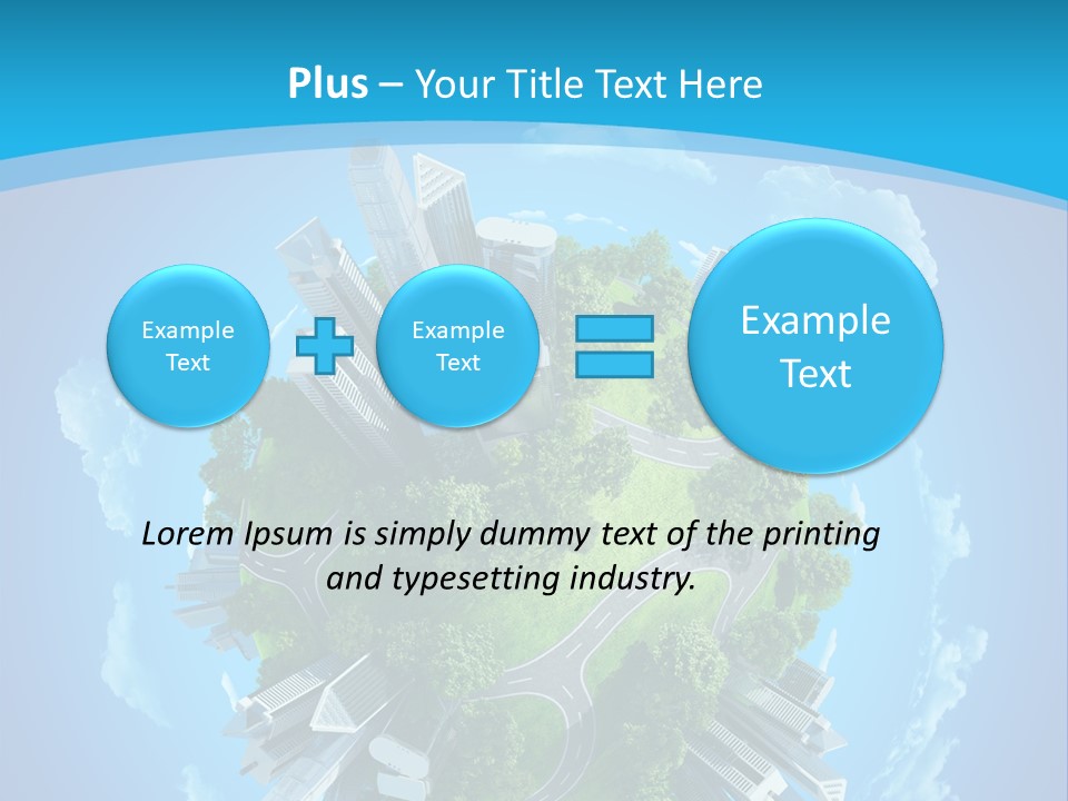 Cityscape Nature Ecology PowerPoint Template
