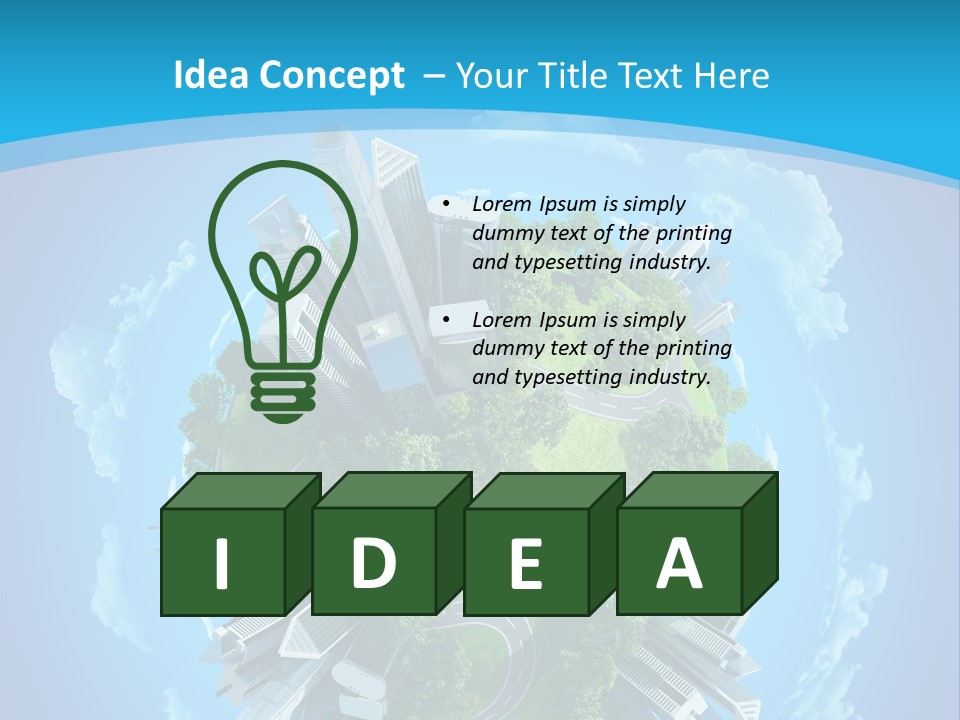 Cityscape Nature Ecology PowerPoint Template