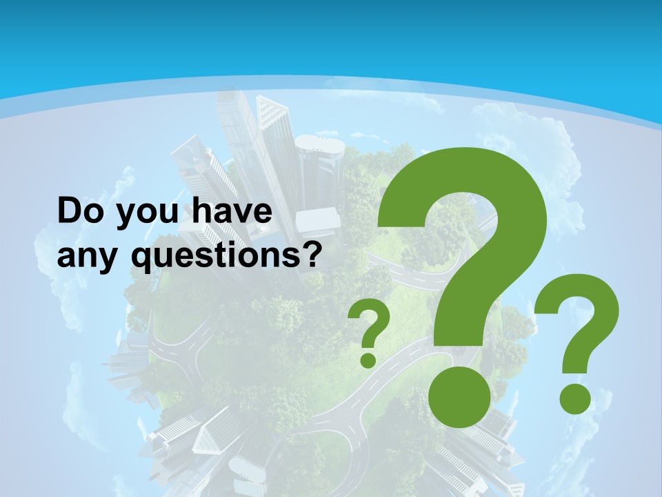 Cityscape Nature Ecology PowerPoint Template