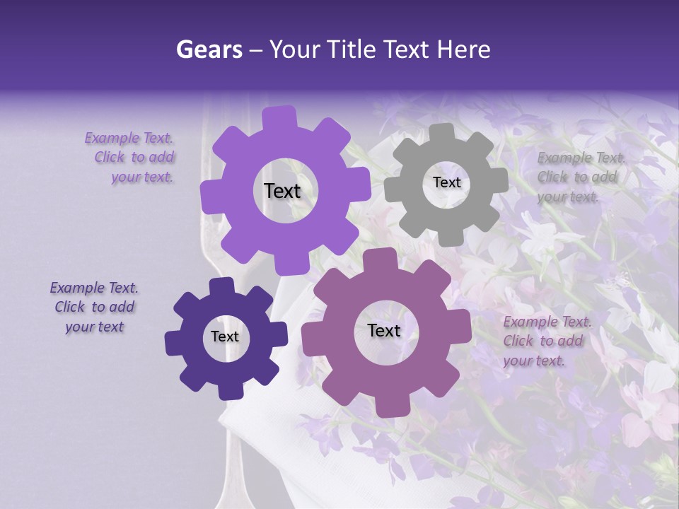 Arrangement Pink Seasonal PowerPoint Template