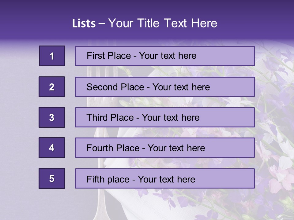 Arrangement Pink Seasonal PowerPoint Template