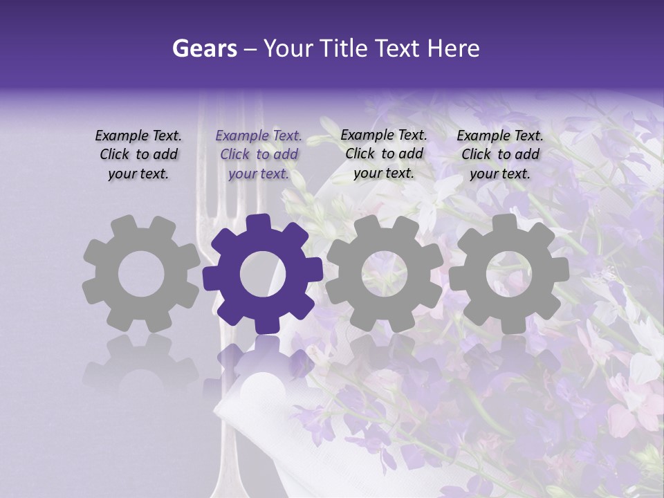 Arrangement Pink Seasonal PowerPoint Template