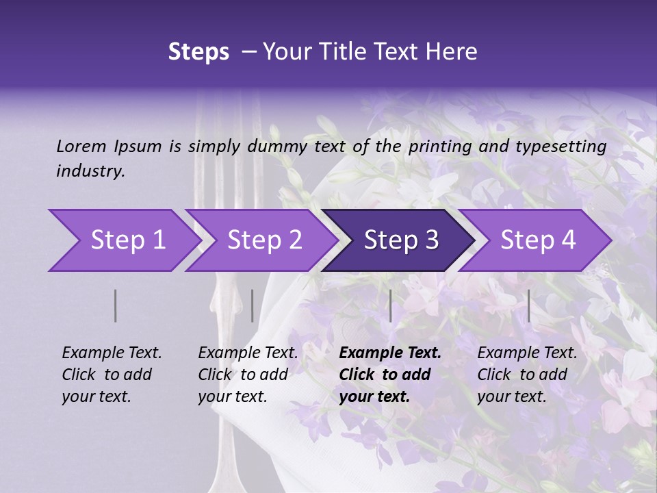 Arrangement Pink Seasonal PowerPoint Template