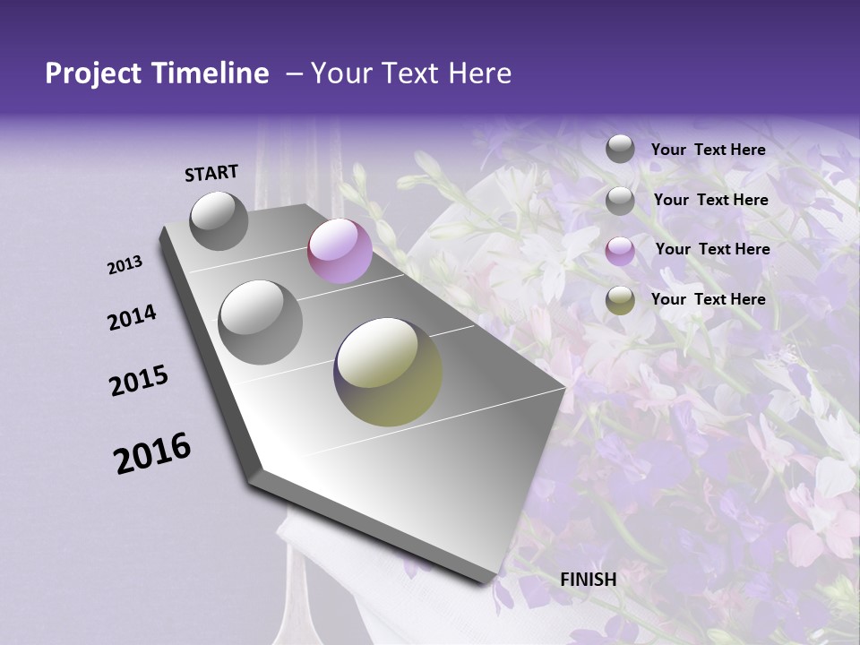 Arrangement Pink Seasonal PowerPoint Template
