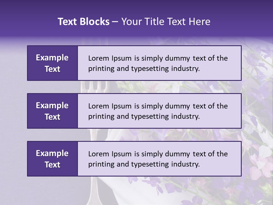 Arrangement Pink Seasonal PowerPoint Template