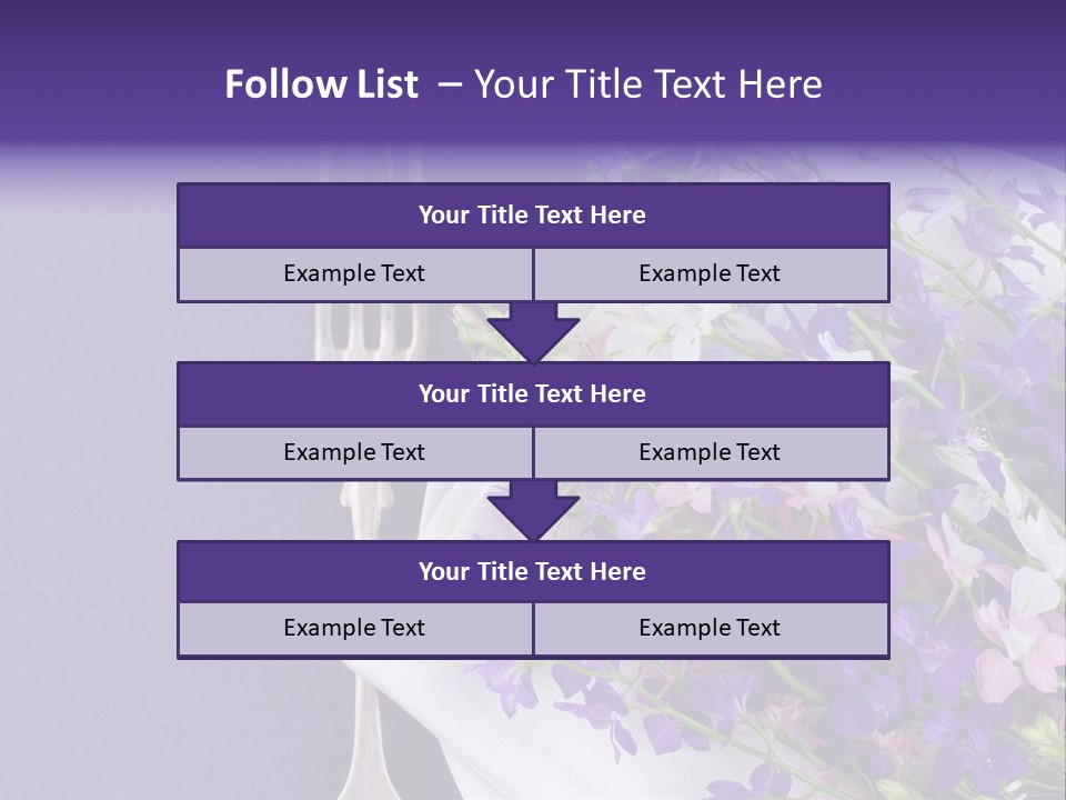 Arrangement Pink Seasonal PowerPoint Template