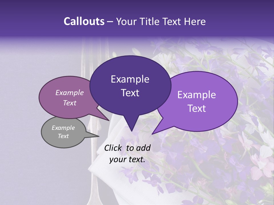 Arrangement Pink Seasonal PowerPoint Template