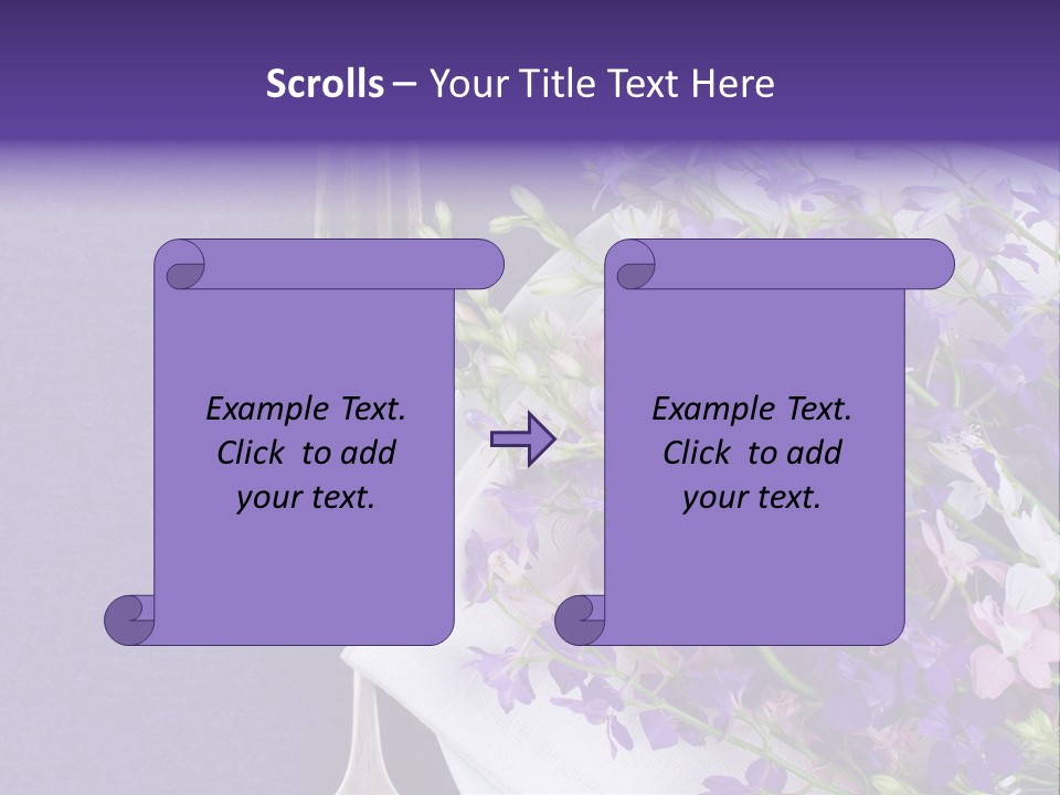Arrangement Pink Seasonal PowerPoint Template