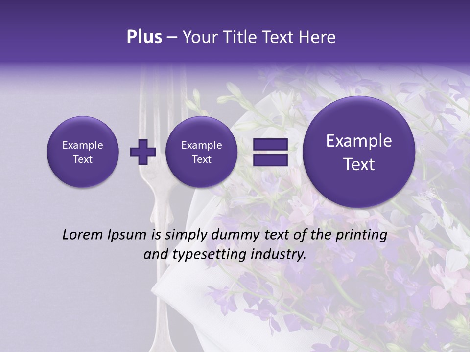 Arrangement Pink Seasonal PowerPoint Template