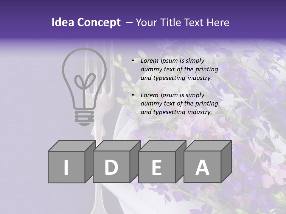 Arrangement Pink Seasonal PowerPoint Template