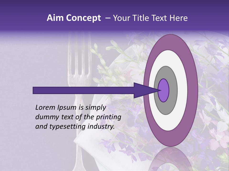 Arrangement Pink Seasonal PowerPoint Template