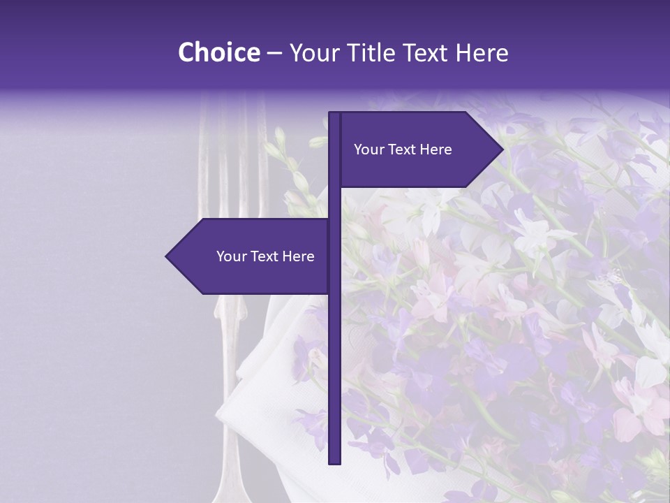 Arrangement Pink Seasonal PowerPoint Template