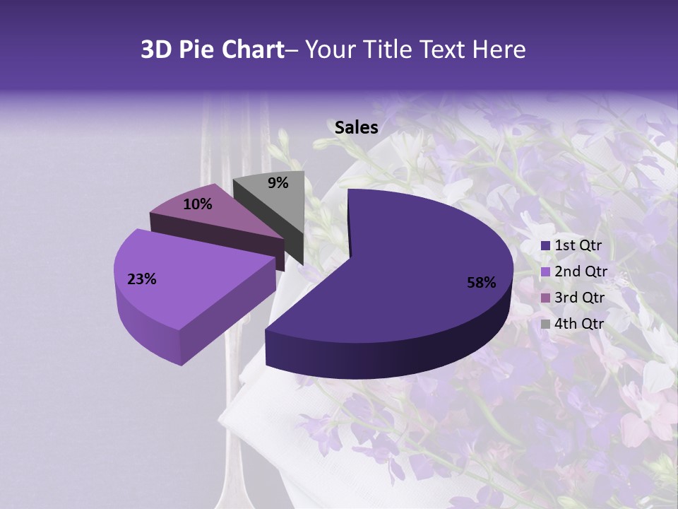 Arrangement Pink Seasonal PowerPoint Template