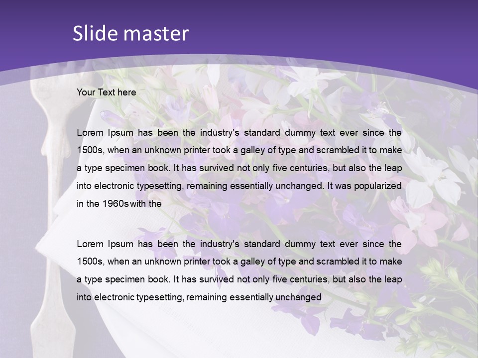 Closeup Background Decor PowerPoint Template