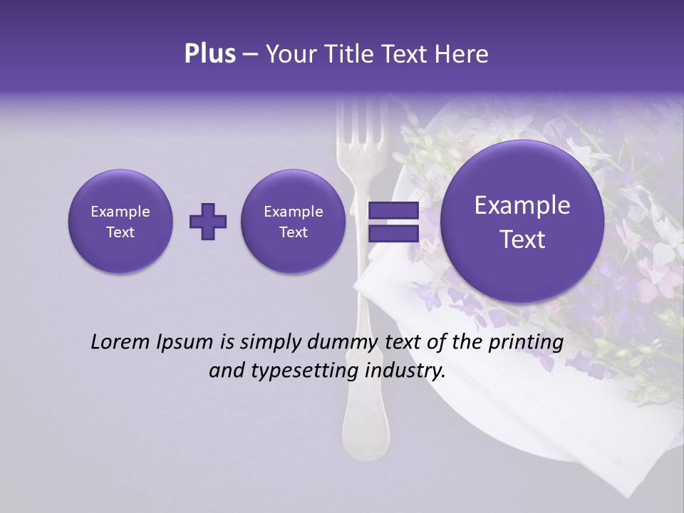 Bunch Plant Closeup PowerPoint Template