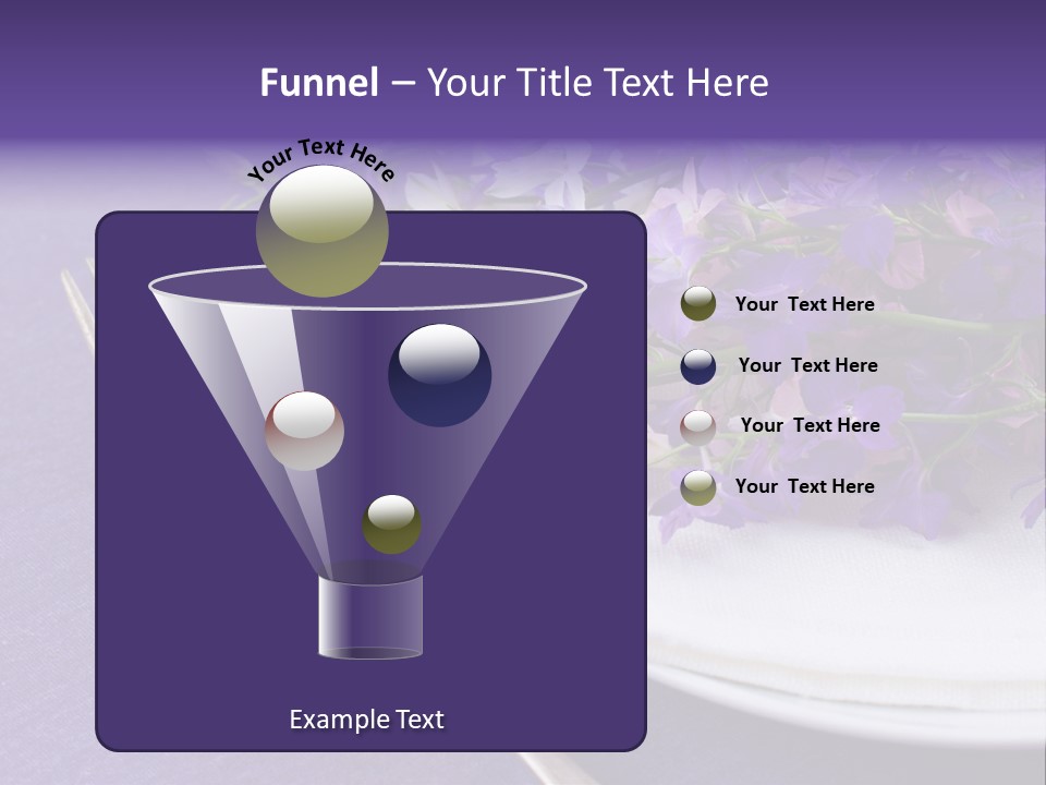 Arrangement Floral Fork PowerPoint Template