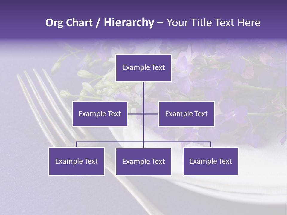 Arrangement Floral Fork PowerPoint Template