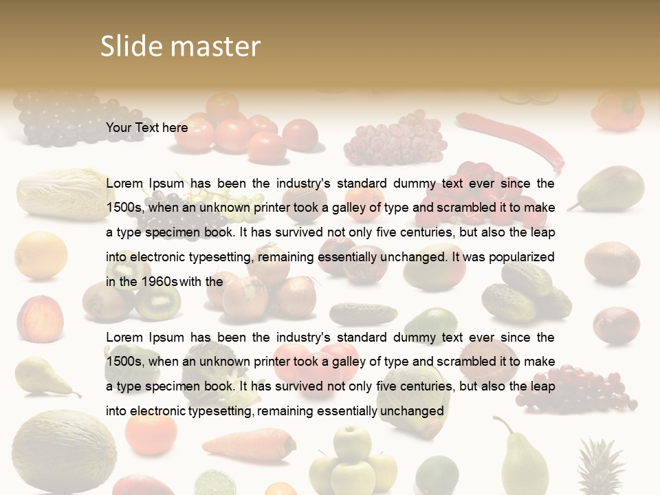 Nutrition Health Pineapple PowerPoint Template