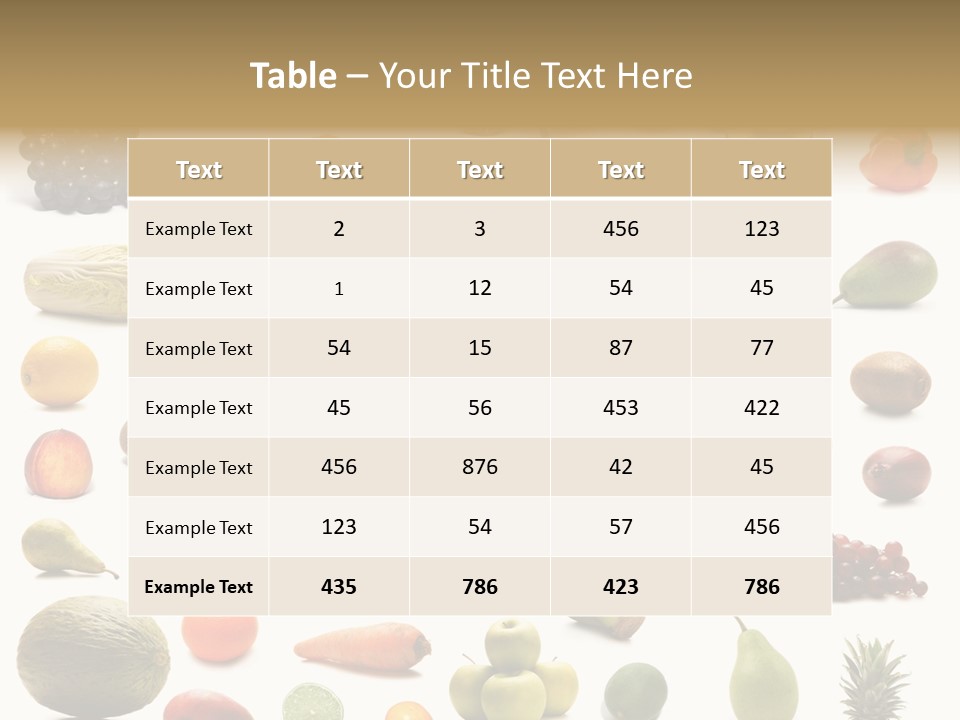 Nutrition Health Pineapple PowerPoint Template