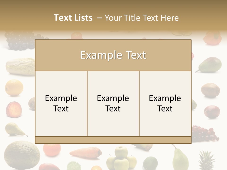 Nutrition Health Pineapple PowerPoint Template