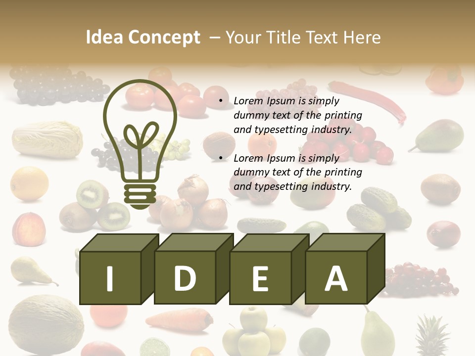 Nutrition Health Pineapple PowerPoint Template