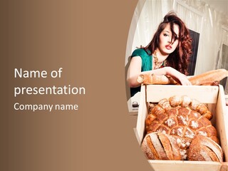 Food Loaf Face PowerPoint Template