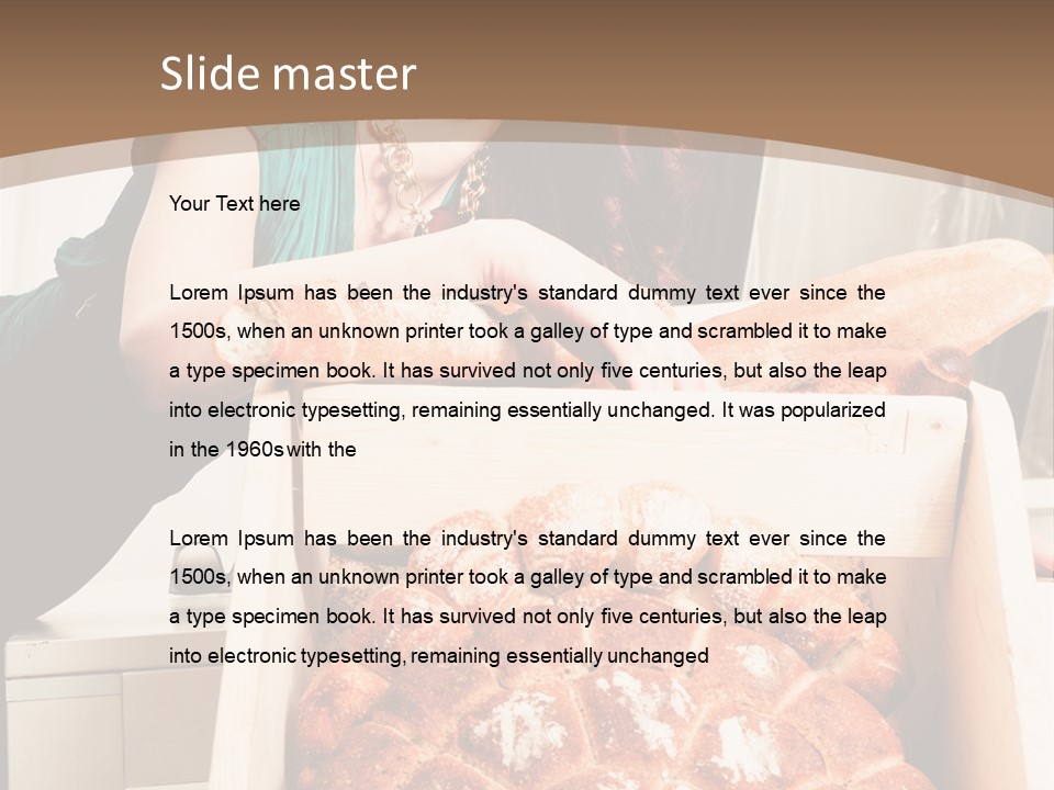 Food Loaf Face PowerPoint Template