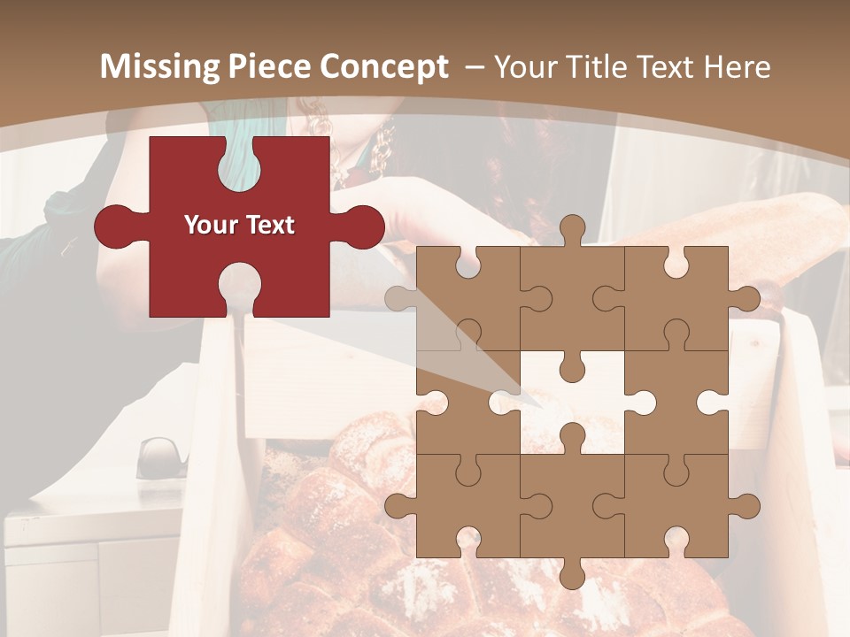 Food Loaf Face PowerPoint Template