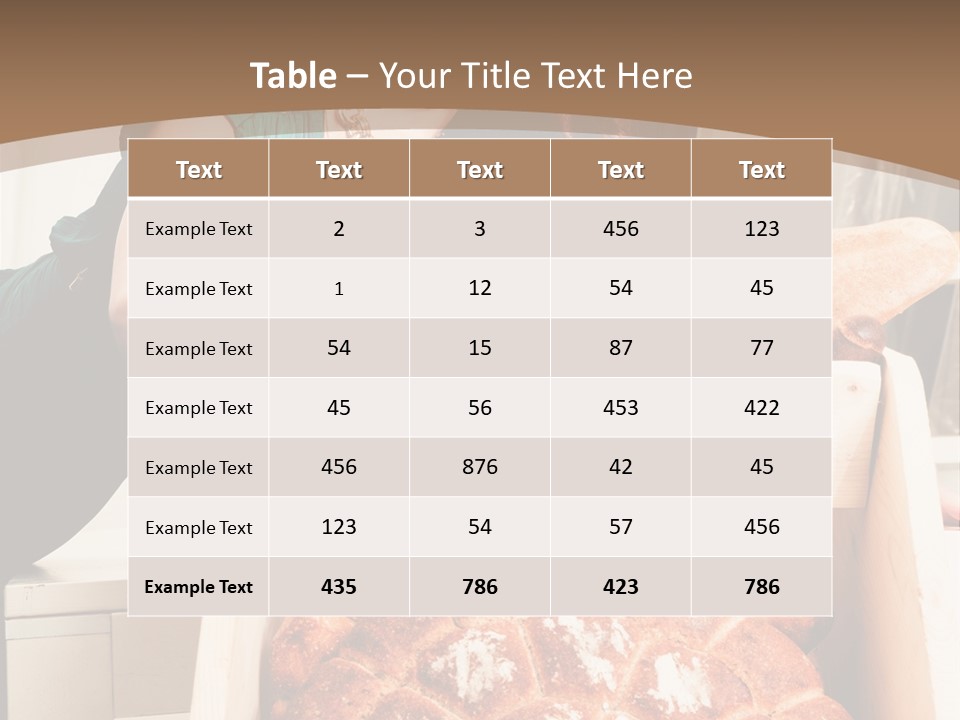 Food Loaf Face PowerPoint Template