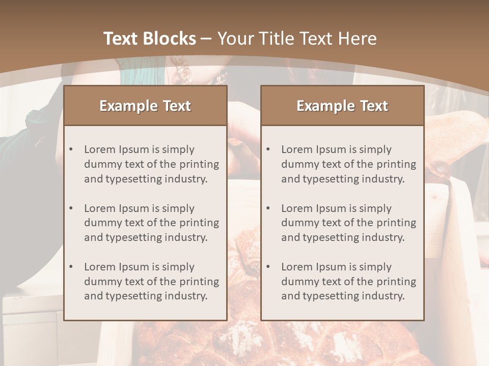 Food Loaf Face PowerPoint Template