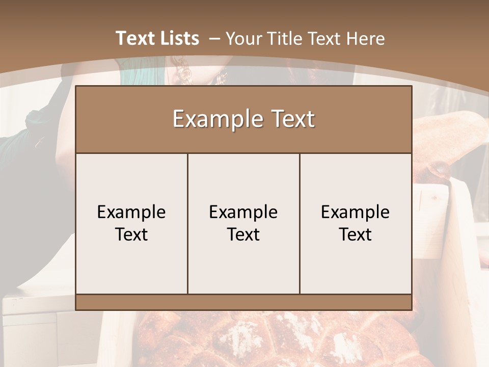 Food Loaf Face PowerPoint Template