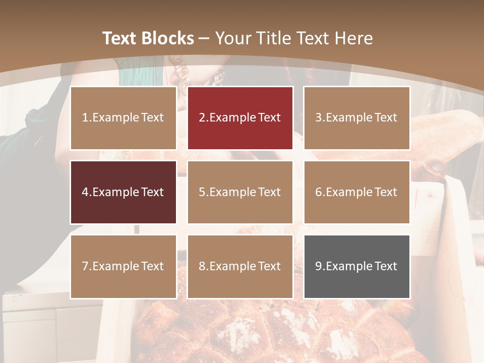 Food Loaf Face PowerPoint Template