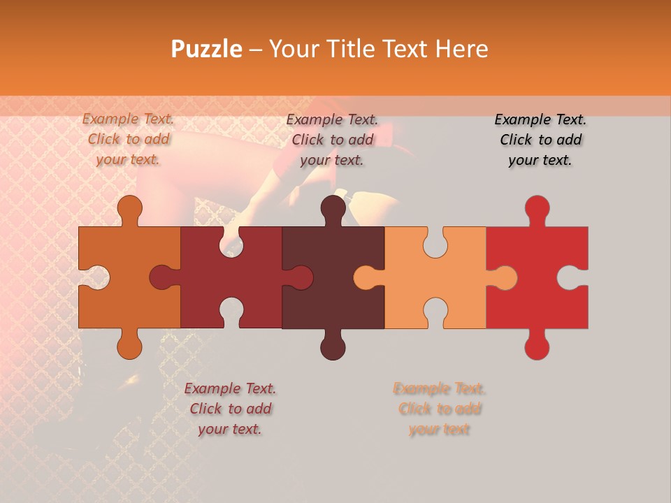 Female Beautiful Lingerie PowerPoint Template