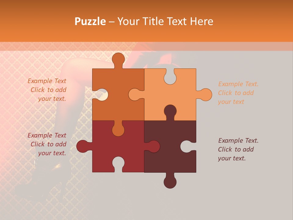 Female Beautiful Lingerie PowerPoint Template
